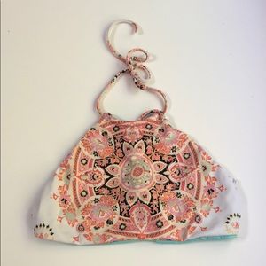 mandela halter swim top